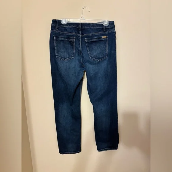 White House Black Market Women's Size 8 Blue Crop Jeans Mid-Rise - Picture 5 of 5
